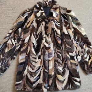 Vintage Multicolor mink jacket size small